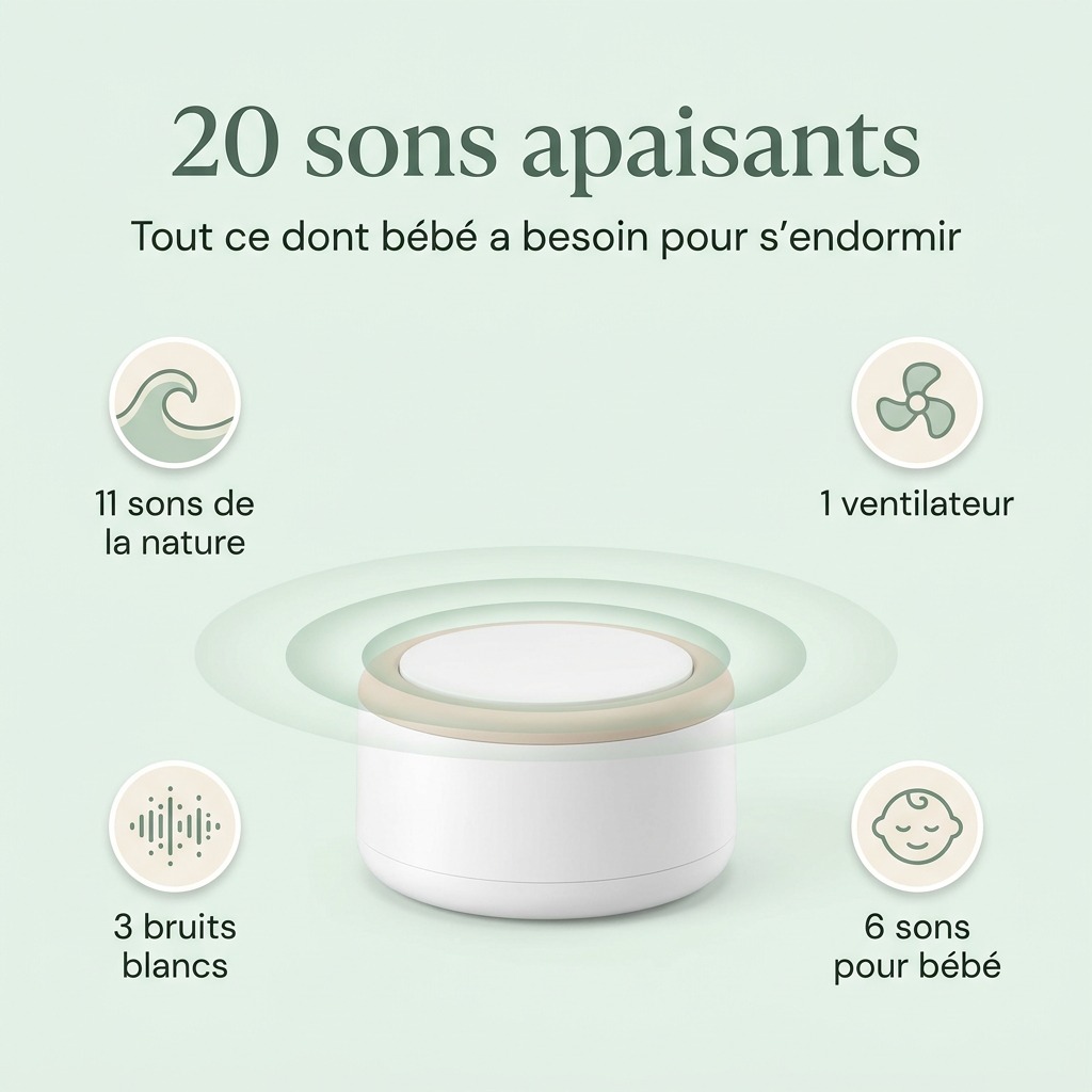 Veilleuse à Bruit Blanc BabySnooze™— CozySound