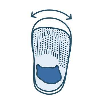 Toe-box spacieuse
