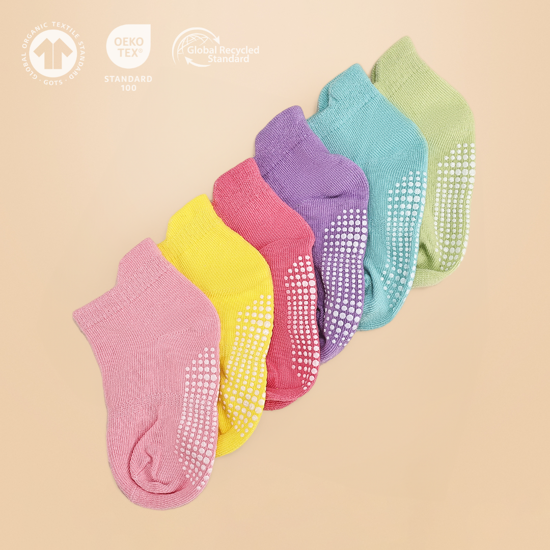 Chaussettes antidérapantes BabySnooze - Lot de 6