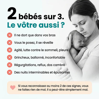 CozyNest™ — Coussin Anti-Reflux Bébé 15° (Reflux & Coliques)