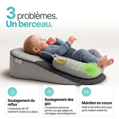 CozyNest™ — Coussin Anti-Reflux Bébé 15° (Reflux & Coliques)