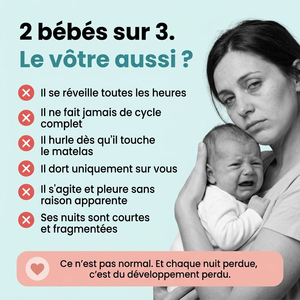 CozyNest™ — Coussin Développement Bébé 15° (Sommeil Profond 0-12 mois)